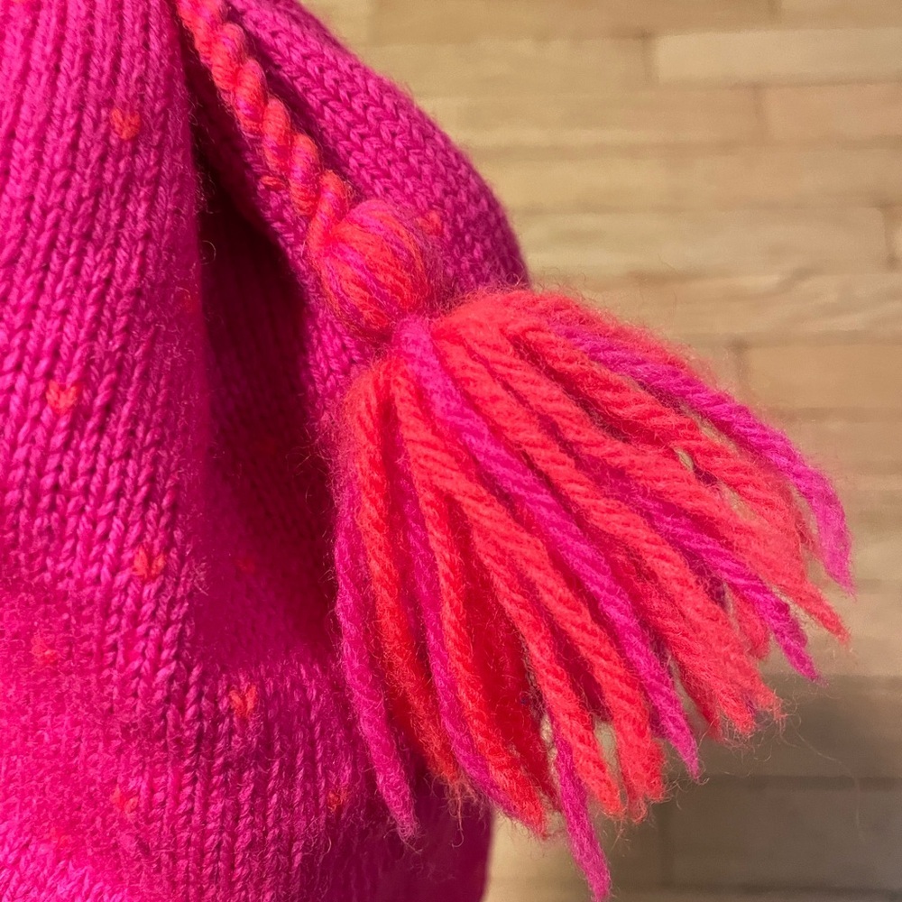 Vintage Tecnica Wool Pink and Orange Hat O/S - Picture 6 of 8